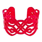 Fuchsia Lace Bracelet